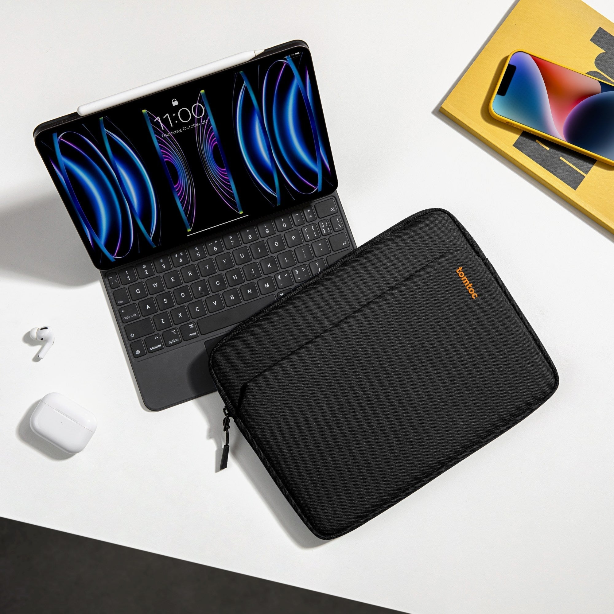Tiffany iPadタブレット 11インチ用ケース 約24cm x 18cm tomtoc 11インチ iPad Pro M5/M4/M2/M1 iPad Air M3/M2対応 タブレット