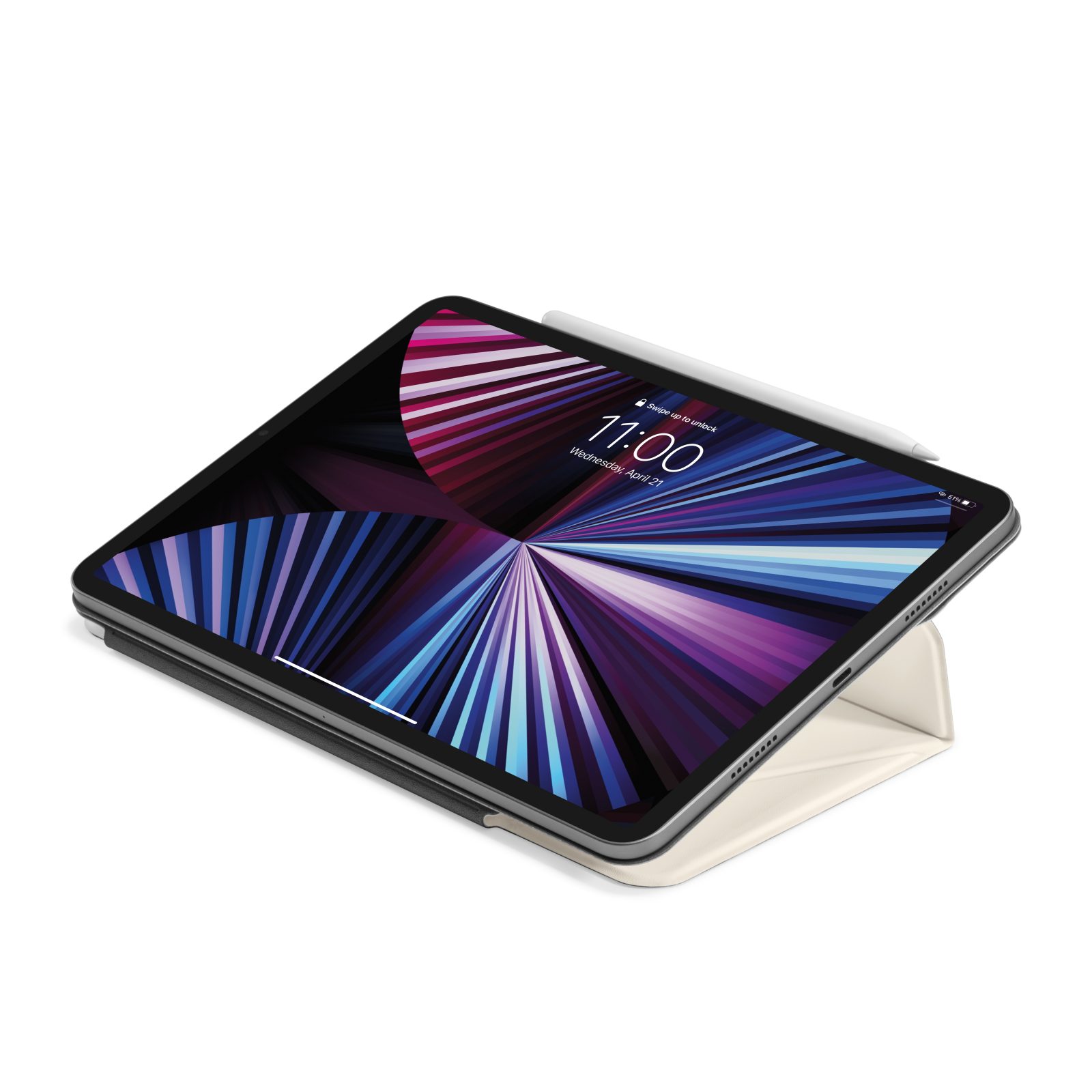 Inspire-B52 12.9 インチ iPad Pro マグネット 3Way 縦スマートケース