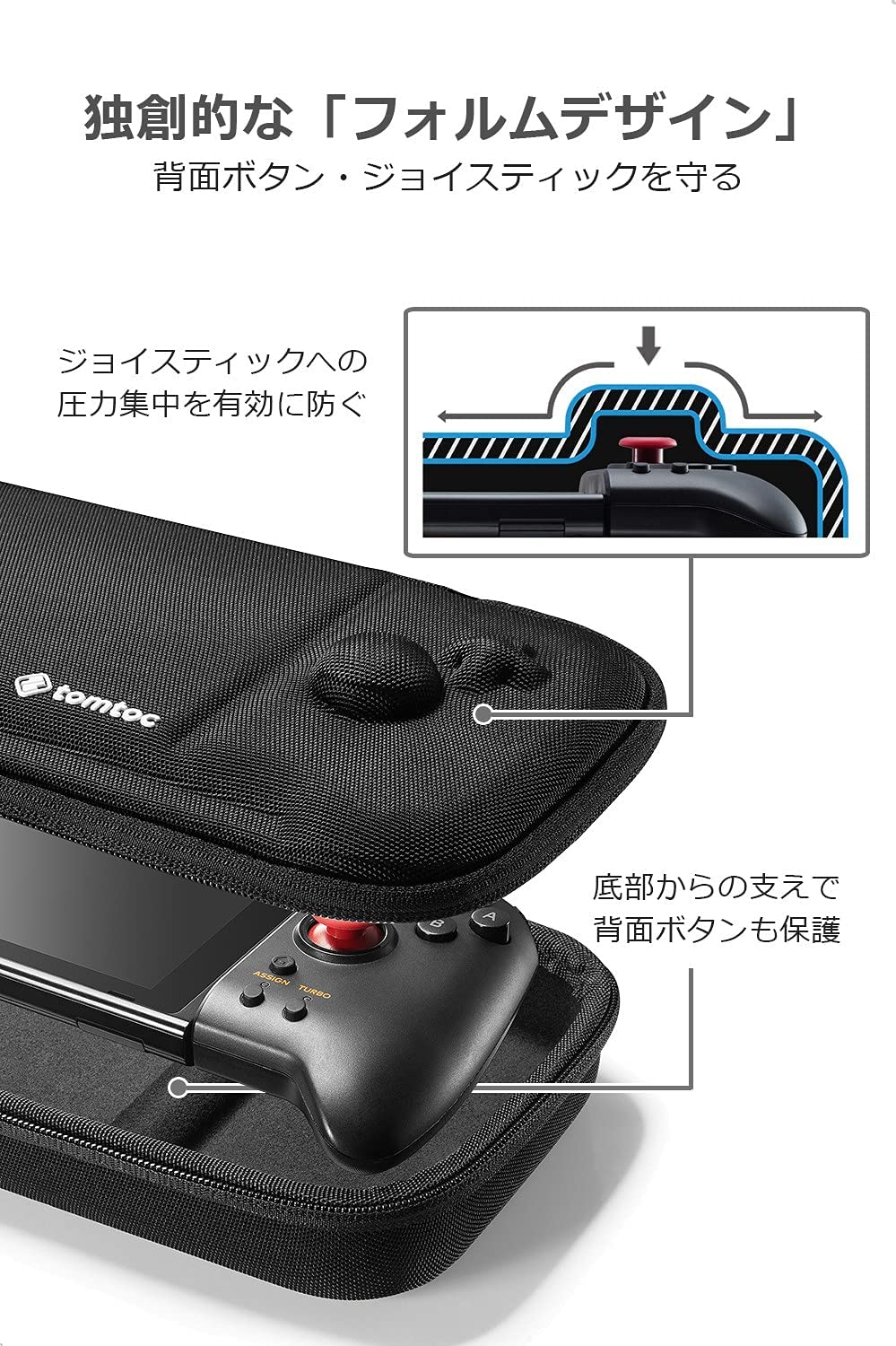 FancyCase-A05 ホリグリップコントローラー専用 Nintendo Switch 収納ケース